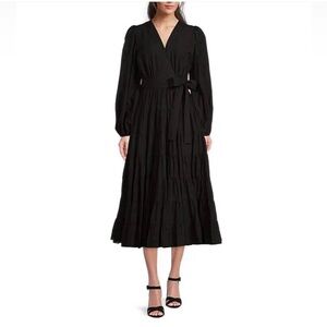 Gibson Latimer Elegant Black Maxi Dress